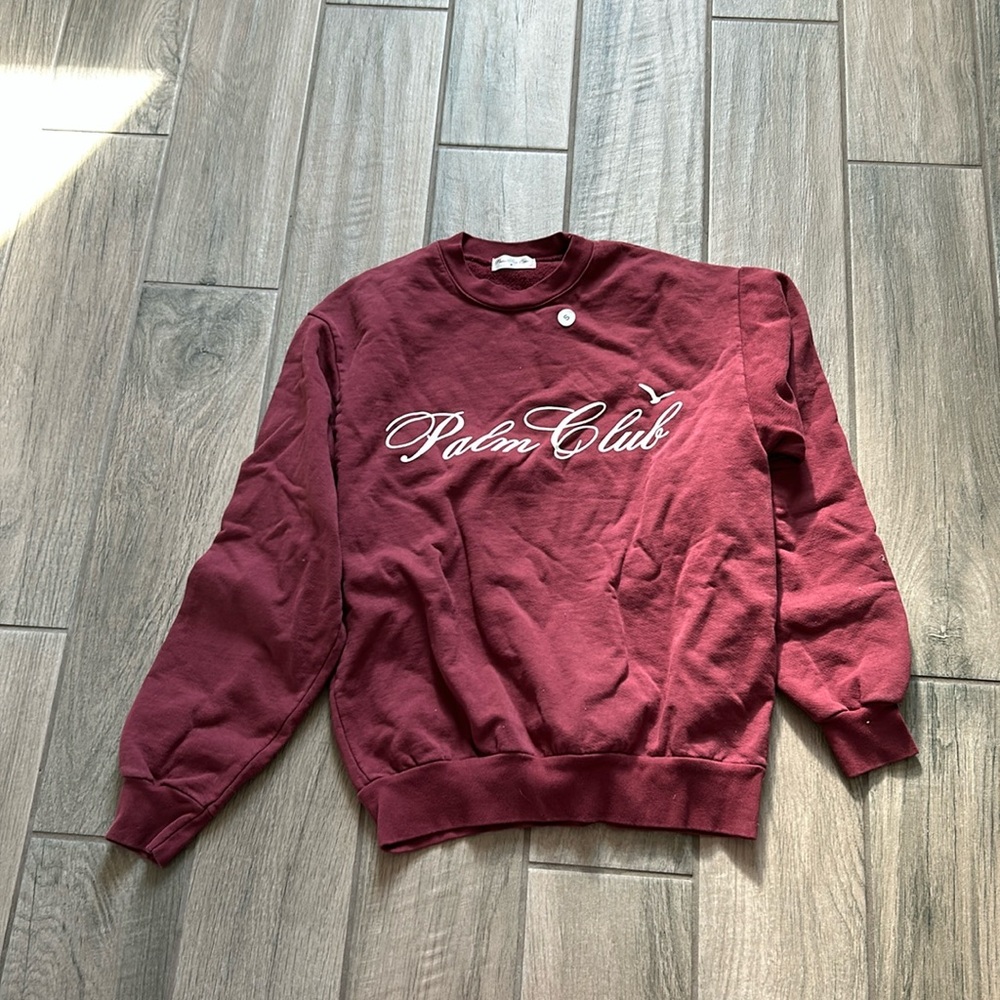 Palm tree crew pullover sweatshirt